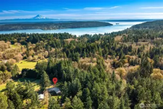 Mount Rainier and south sound are close by, too.