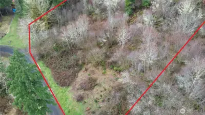 Portion of lower property accessed from Libby Lane