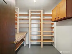 Downstairs storage