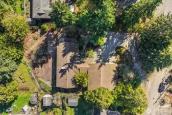 Lower left corner is where the garden area is located