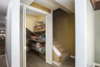 Pantry off kitchen