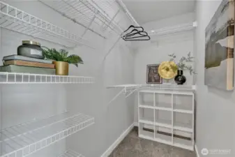 Huge primary suite walk in closet