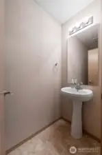 Powder room located on main floor.