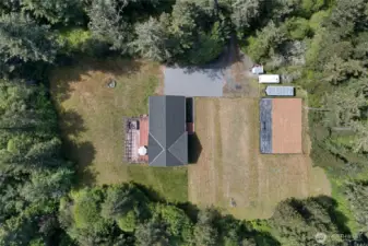 Aerial of House and Garden