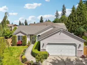 Aerial view of house
