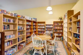 Community library offers a quiet spot to read, relax, and connect.