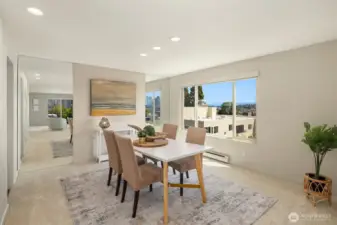 Dining room with amazing 270° view