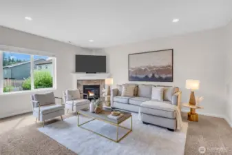 Living room with great natural light