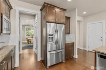 Kitchen with stainless appliances