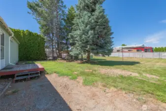 Back of home and property.