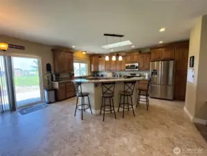 Spacious Kitchen with Island for Extra Seating