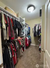 Walk-In Closet in Primary Bedroom
