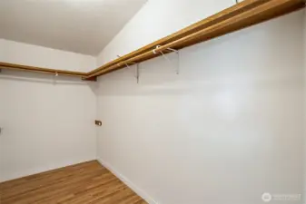 Enormous walk-in closet!