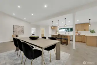 Spacious dining area, perfect for weeknight dinners or entertaining guests.