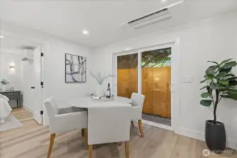 Dinning Area - Access to deck through sliding glass door