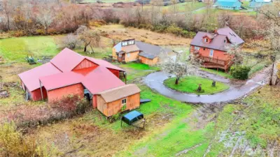 The roof on the barn is relatively new