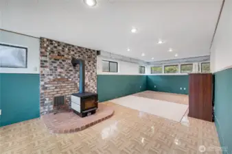 This is "one" of the basements and was an addition to the house