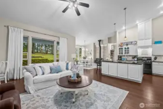 Vaulted Ceilings in Greatroom