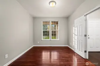 Double doors to Office