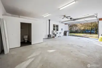 Detached Shop with W/D Hook Ups & 3/4 Bath