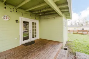 Deck off living room