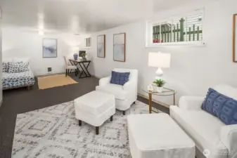 The generous bedroom size allows for flexible, multi-use living.