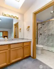 Updated primary bathroom