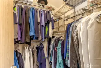 Primary walk in closet