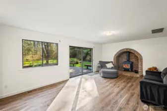 Lots of natural light and ease of hosting indoors and out!