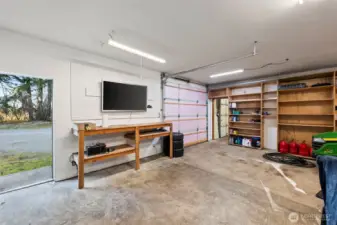 This side of shop is heated and insulated to work year round.