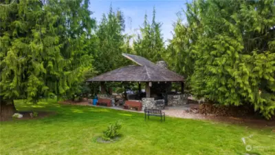 The Camano Hills Community Cabana and Barbecue, available for residents