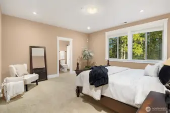 1st Secondary bedroom with private ensuite and walk in closet