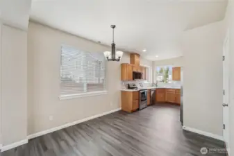 Cozy kitchen nook area.