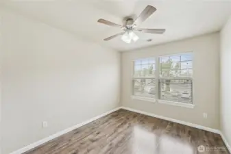 Bedroom 3 with ceiling fan.