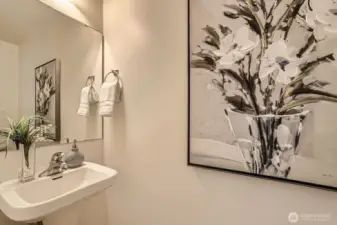Half bath on main floor