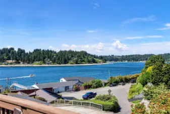 You'll never miss the passing of a native orca pod, the entertainment of the 4th of July boat parade or lessons being given to the junior sailing camps. Always changing.