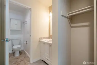 Full bath with shower.