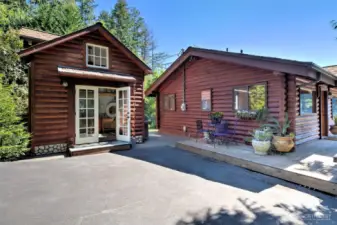 The main cabin and studio.