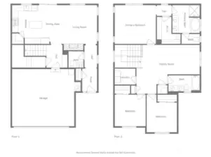 Both upstairs and downstairs floorplan
