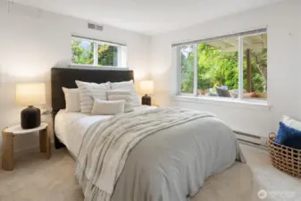 A fourth bedroom down below is the perfect place for those who find nothing subpar about subterranean living