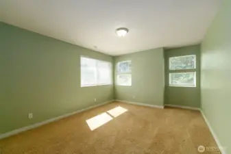 Generously sized third bedroom
