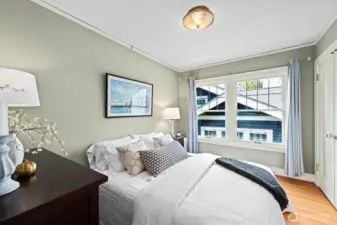 Spacious bedroom.