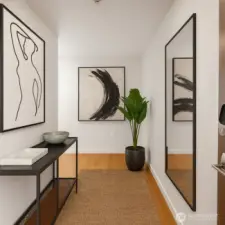 Entry way - Virtually staged to show use of space