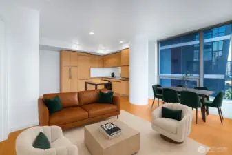 Virtually staged to show use of space