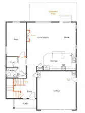 Artist Rendering of main floor.