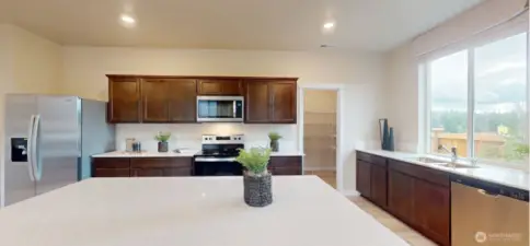 Photo is of a model home in another KB Home location; options and colors may vary based on your selections. Depictions of home, layout, location or other features/options, colors and color scheme, materials, fixtures, etc. are for showing purposes only and may not be included in the purchase price and availability may vary.