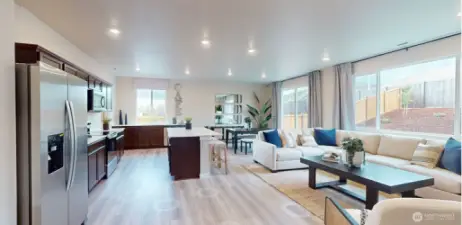 Photo is of a model home in another KB Home location; options and colors may vary based on your selections. Depictions of home, layout, location or other features/options, colors and color scheme, materials, fixtures, etc. are for showing purposes only and may not be included in the purchase price and availability may vary.