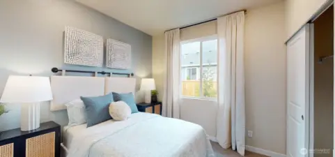 Photo is of a model home in another KB Home location; options and colors may vary based on your selections. Depictions of home, layout, location or other features/options, colors and color scheme, materials, fixtures, etc. are for showing purposes only and may not be included in the purchase price and availability may vary.