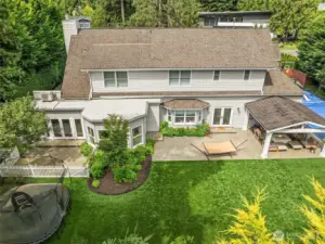 One of the highlights of this retreat is the versatile backyard for both play and relaxation.