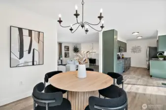 Large dining room area!